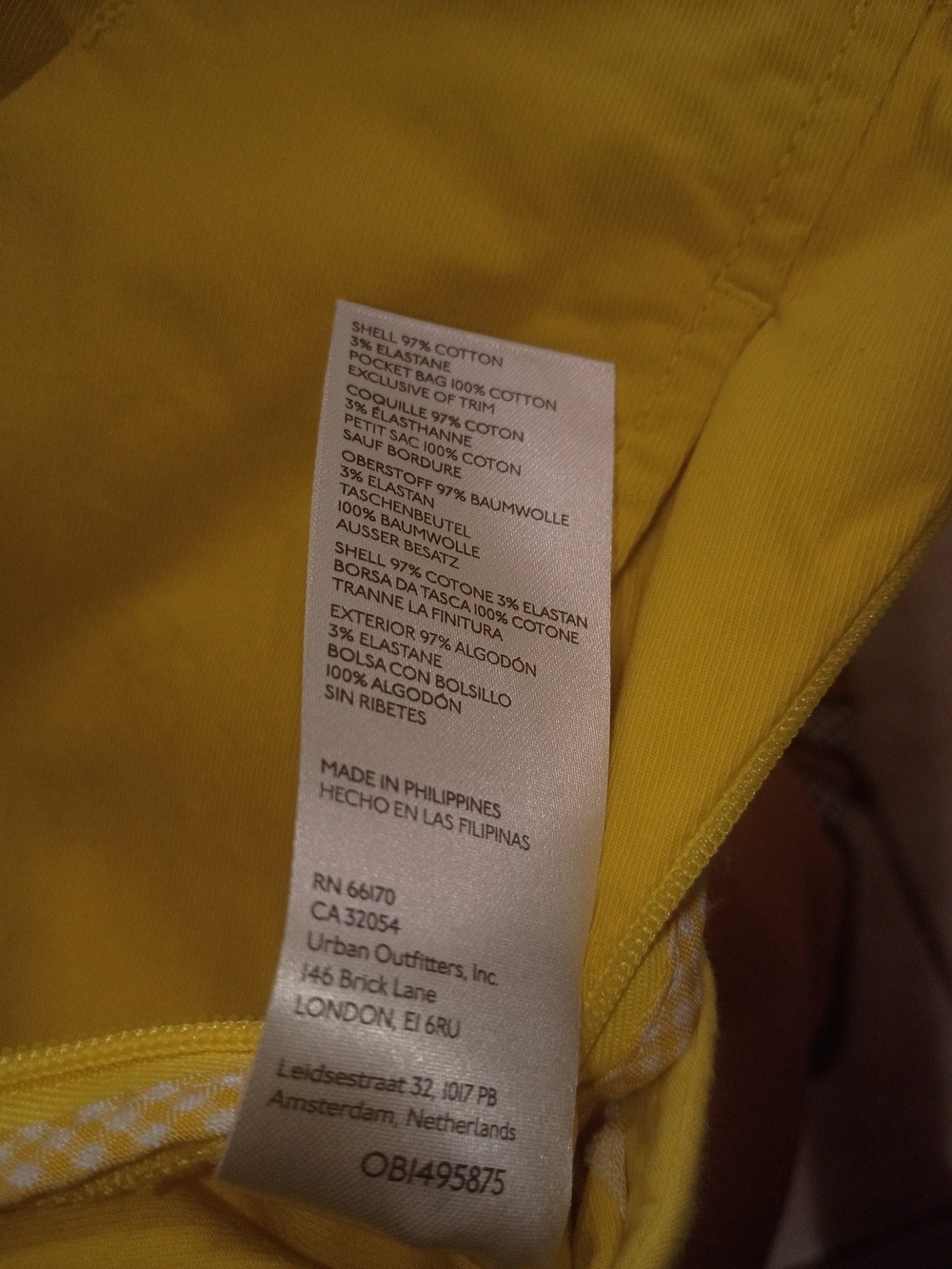 Anthropologie Yellow Pleated Women’s Shorts - Picture 6 of 7